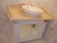Top bagno e Lavabo in Marmo massiccio 